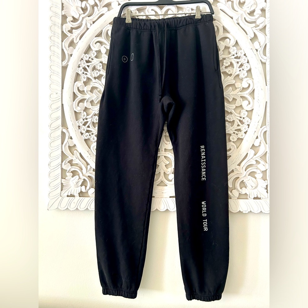 Beyoncé Official Renaissance World Tour Merch Sweatpants Medium Black